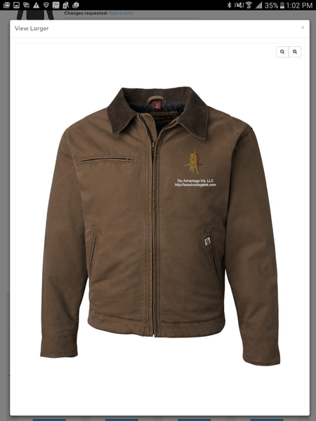 DRI Duck Outlaw Boulder Cloth Jacket with Corduroy Collar